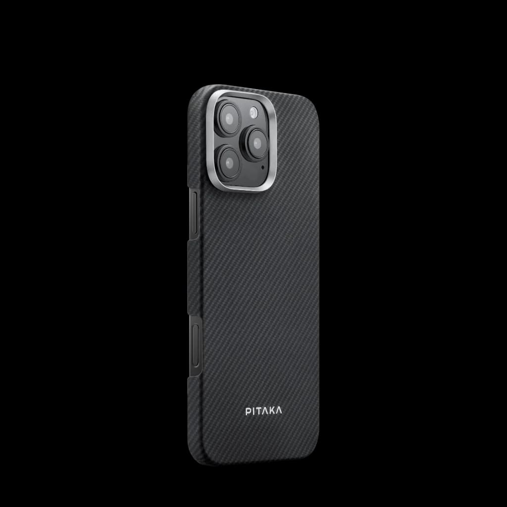 Pitaka iPhone 16 Pro/Pro Max uchun g'ilofi (Black/Grey)